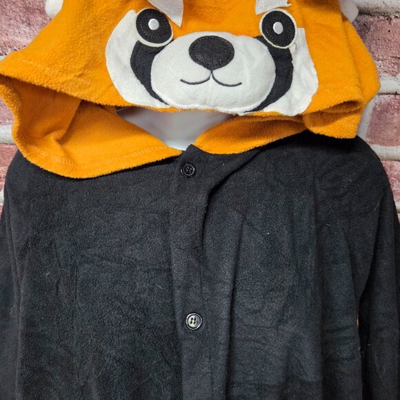 Unisex FUNZIEZ! Kiguromi Button Up Pajamas Racoon Small - Picture 3 of 8